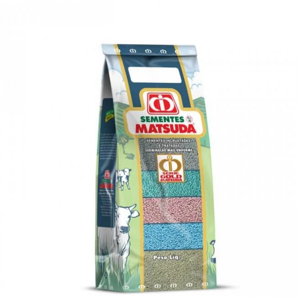 20 kg Semente Incrustada Capim Mg12 Paredão Matsuda